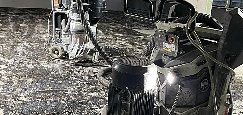 Concrete floor grinding by scanXpert in Greater Vancouver, BC